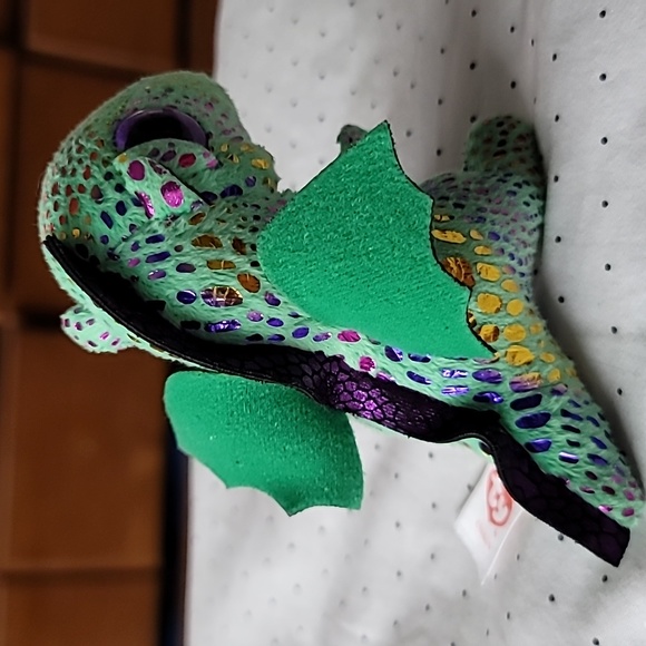 Ty Teenie Beanie Boos Cinder the Dragon Mini Plush - Picture 3 of 5